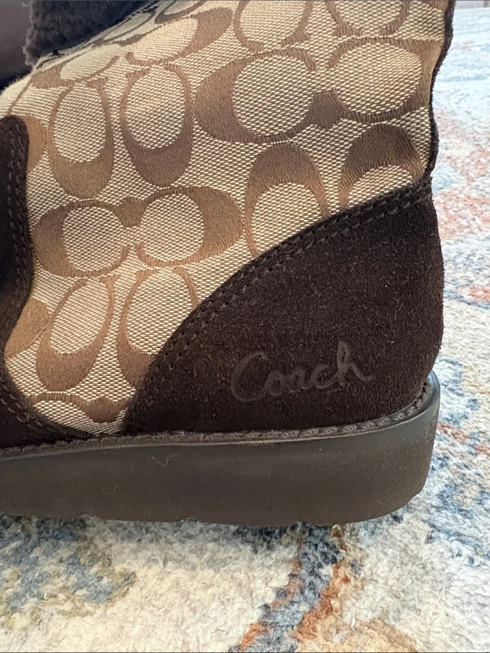 Coach suede brown boots